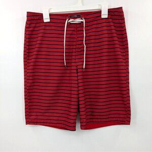 Abercrombie & Fitch Board Shorts Men Size 34 Striped Trunks Beach Sailor Retro